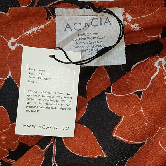 New Acacia kuau sarong mid pacific pareo hibiscus - Picture 6 of 9